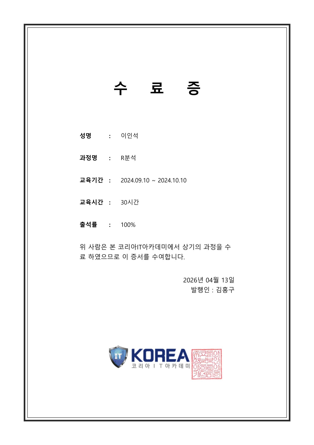 R Data Analysis — certificate 1